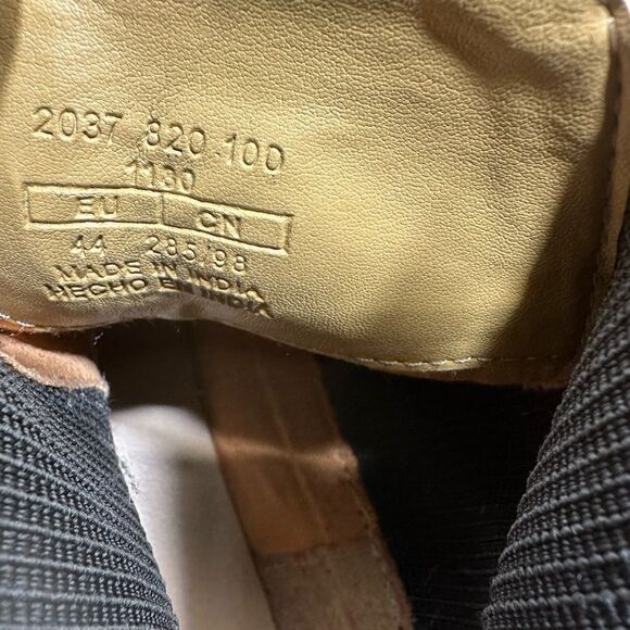 ZARA dark chocolate brown suede ankle pull-on boots men US size 44-10 - Picture 6 of 6